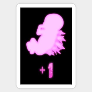 Gojira +1 Dorsal Fetus Pink Sticker